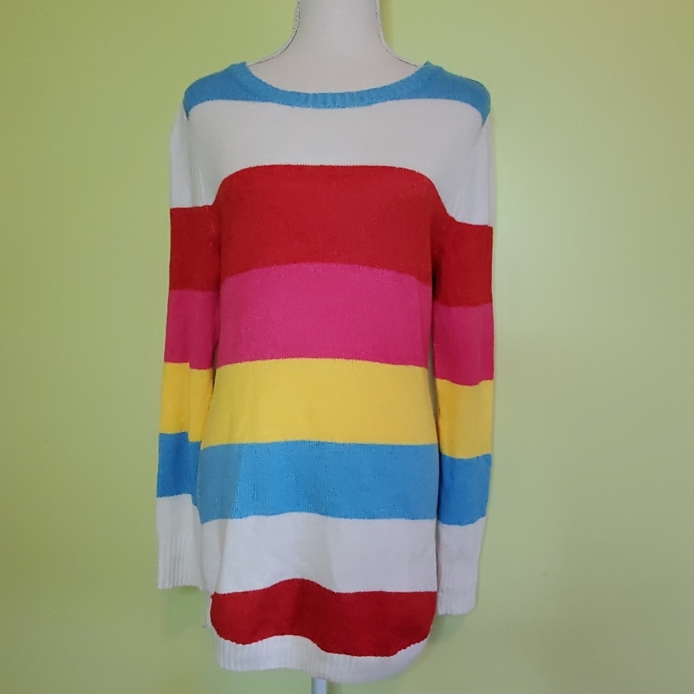 5/$20 Rue21 Free for all striped sweater tunic NWT